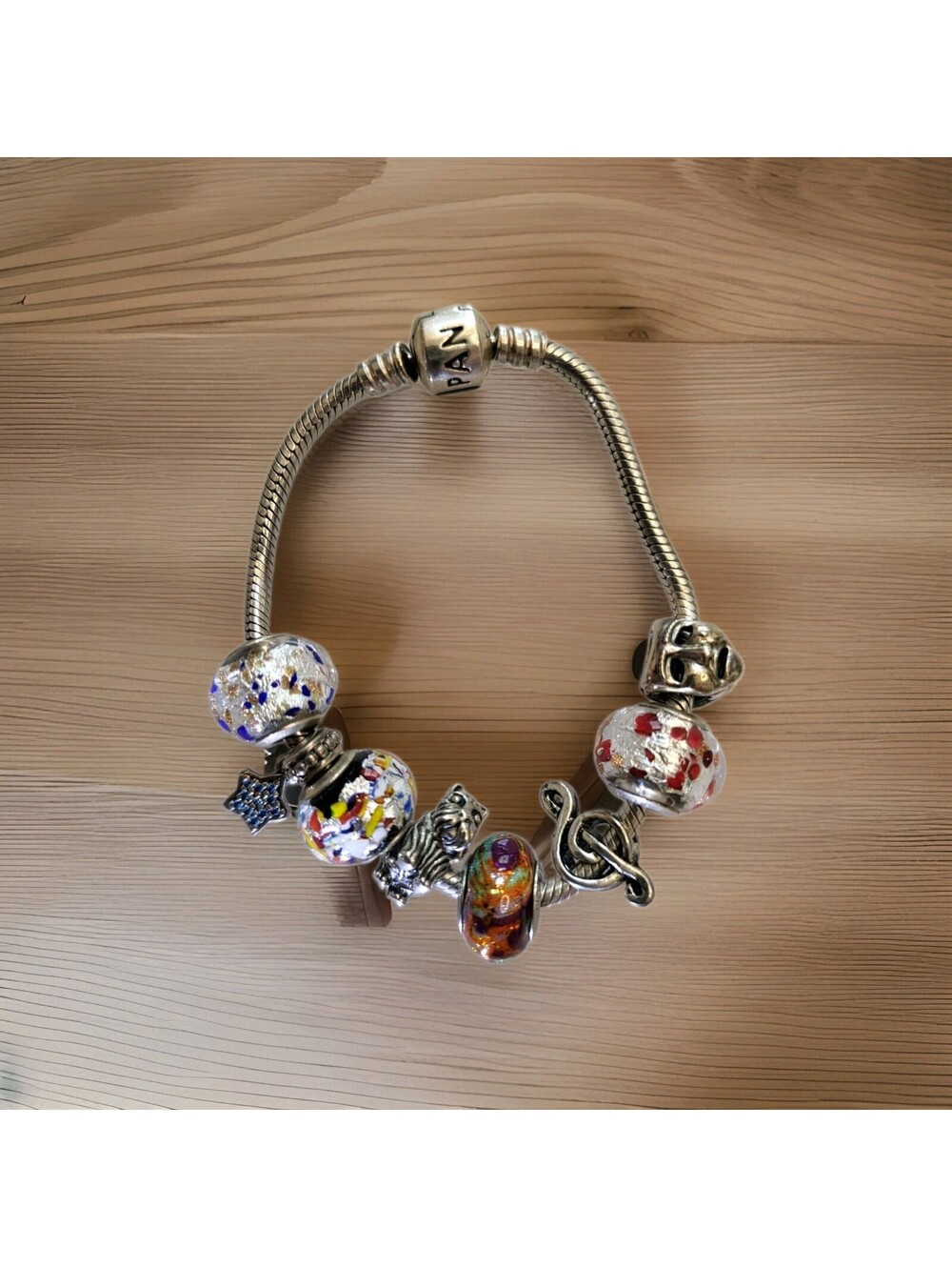Gorgeous Pandora ALE 925 Sterling Charms Bracelet Scotty Drama More  37.4g 6.25"
